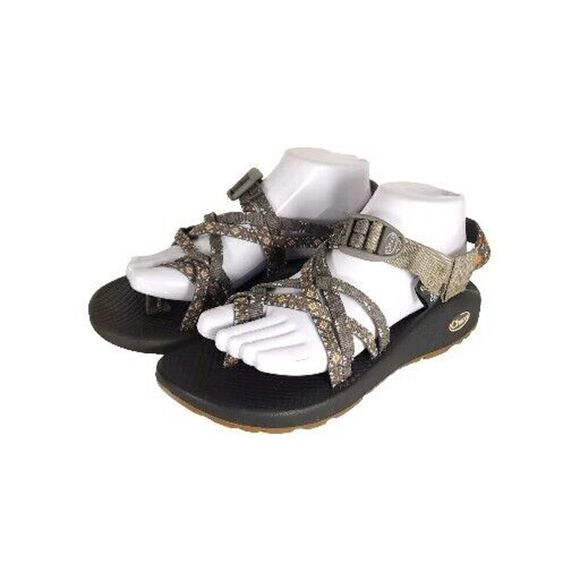 Chaco Women's Z X2 Classic Size US8 Creed Gray Strappy Hiking Outdoor Sandals - Picture 1 of 16
